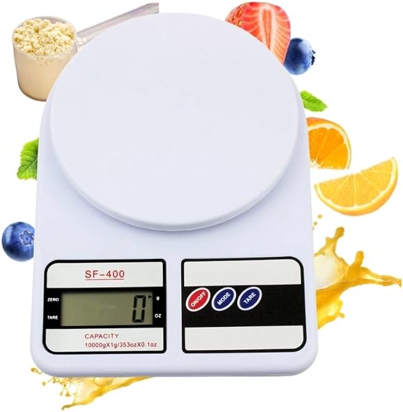 Balança de cozinha digital eletrônica de 10 kg