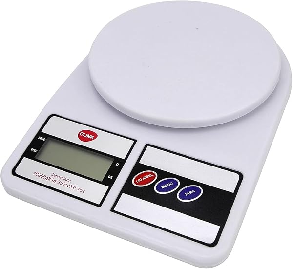Balança digital de cozinha, 1 g a 10 kg