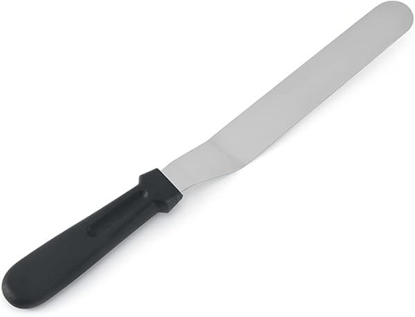 Espátula de confeiteiro curva angular com degrau, 32 cm