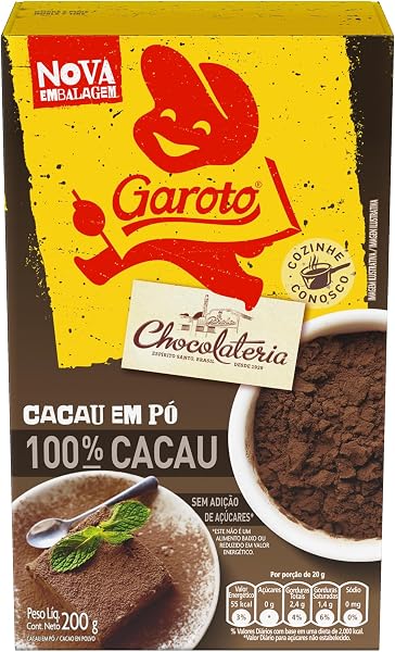 Garoto Cacau em Pó 100%, 200 g
