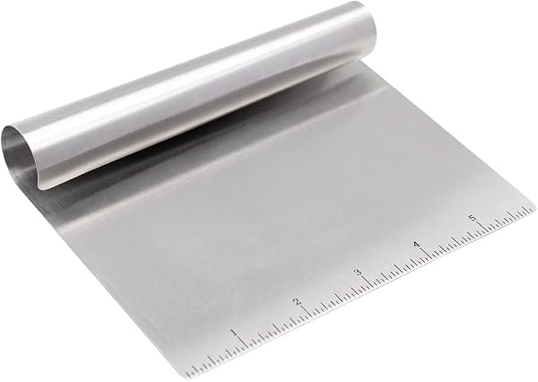 Mimo Style Espátula para Confeitar, aço inox, 15 x 12 cm, com régua medidora